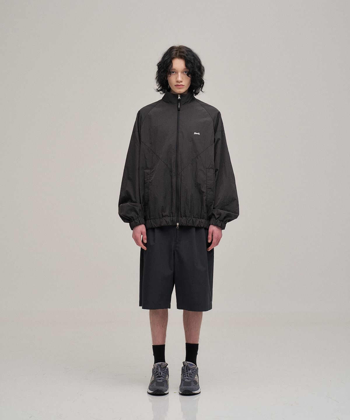 르티그레(LE TIGRE) Flow windbreaker Jacket (Charcoal)