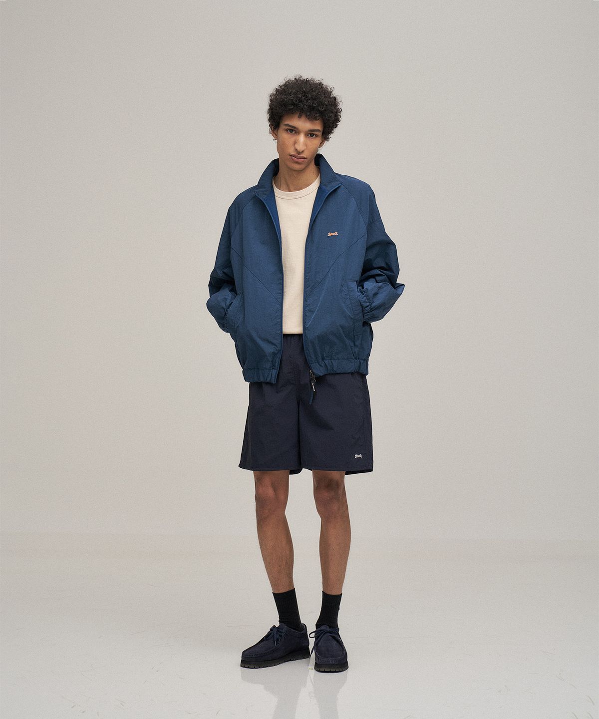 르티그레(LE TIGRE) Flow windbreaker Jacket (Pale Navy)