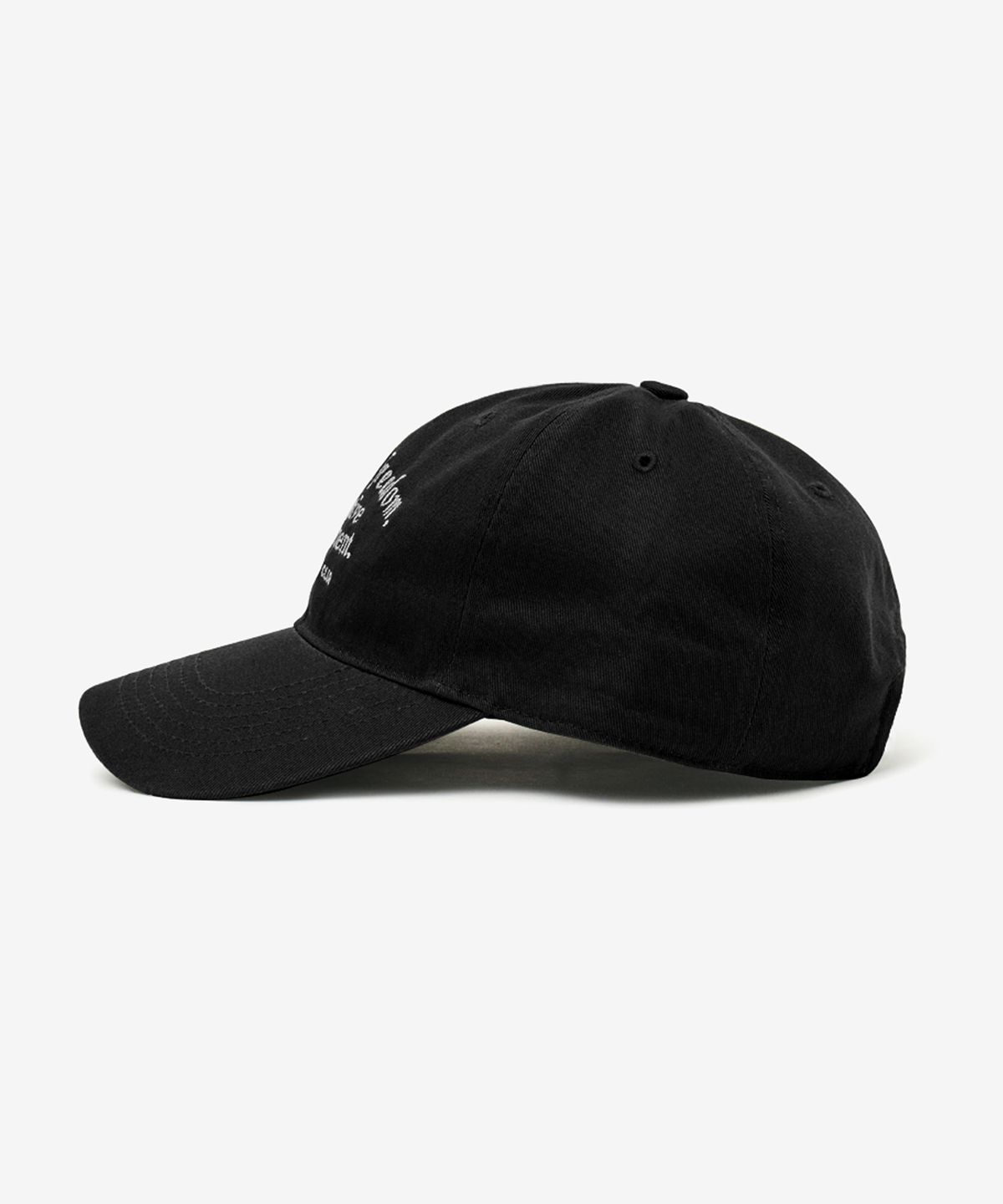 브이투(VTWO) creative 코튼 볼캡 (BLACK)