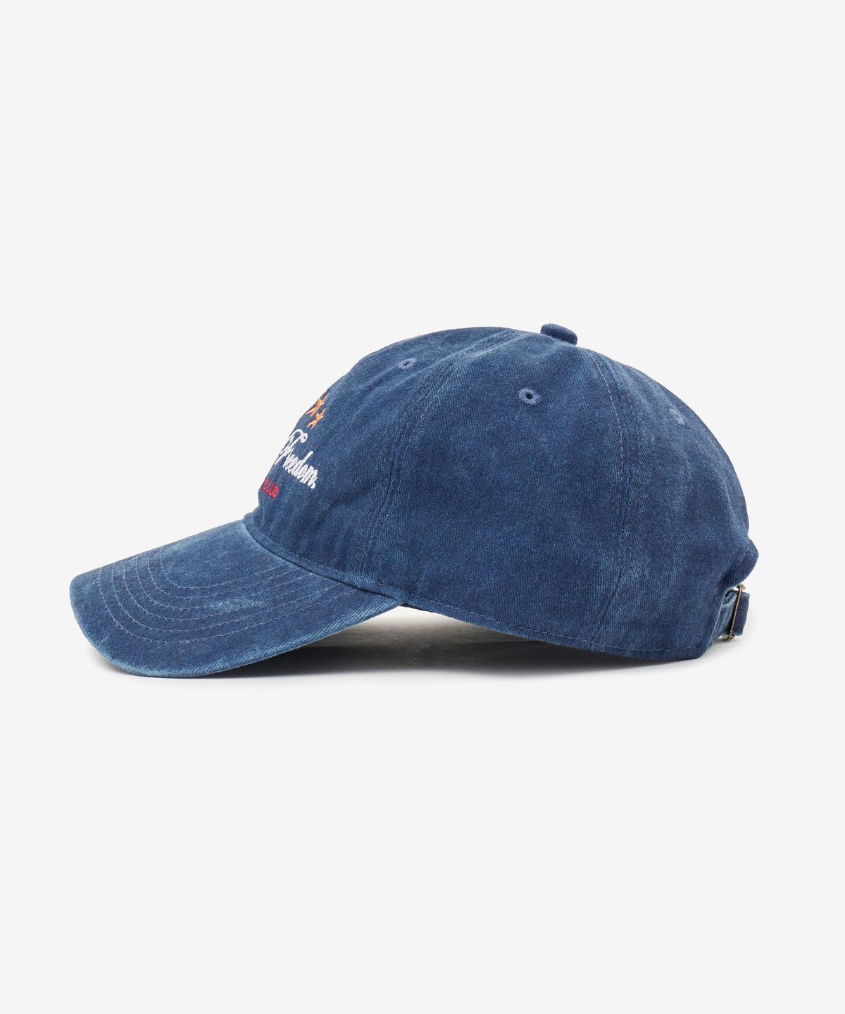 브이투(VTWO) 스타 스톤 워시드 볼캡 (NAVY)