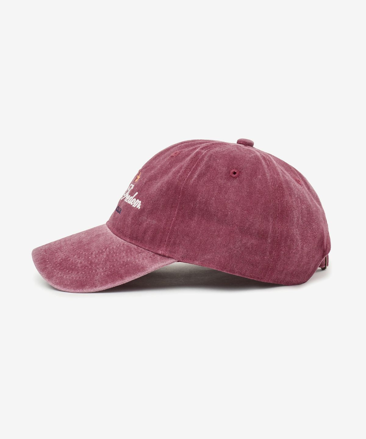 브이투(VTWO) 스타 스톤 워시드 볼캡 (BURGUNDY)
