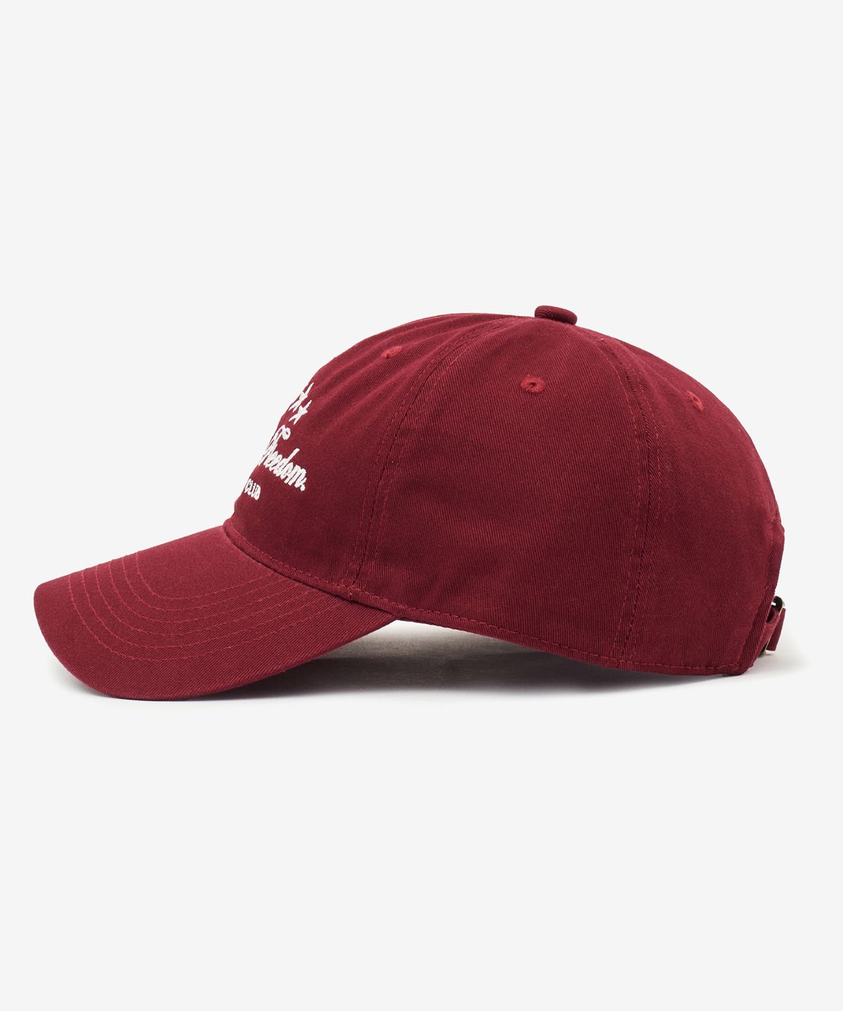 브이투(VTWO) 스타 베이직 워싱 코튼 볼캡 (BURGUNDY)