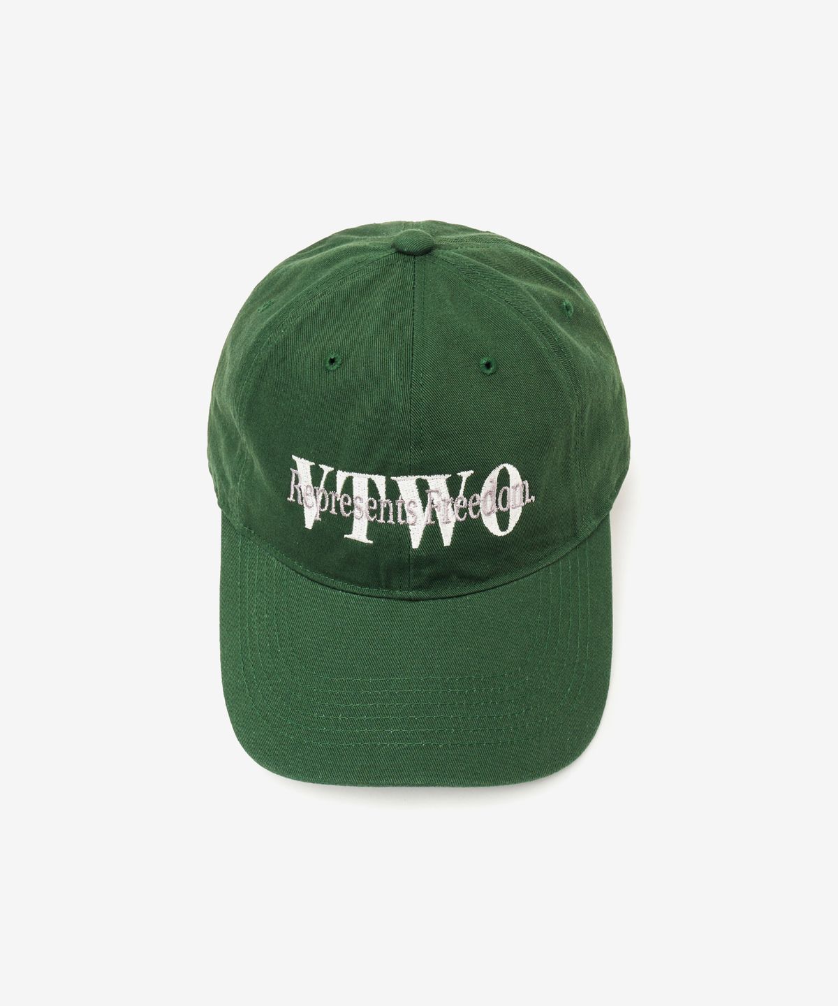 브이투(VTWO) 프리덤 코튼 볼캡 (GREEN)