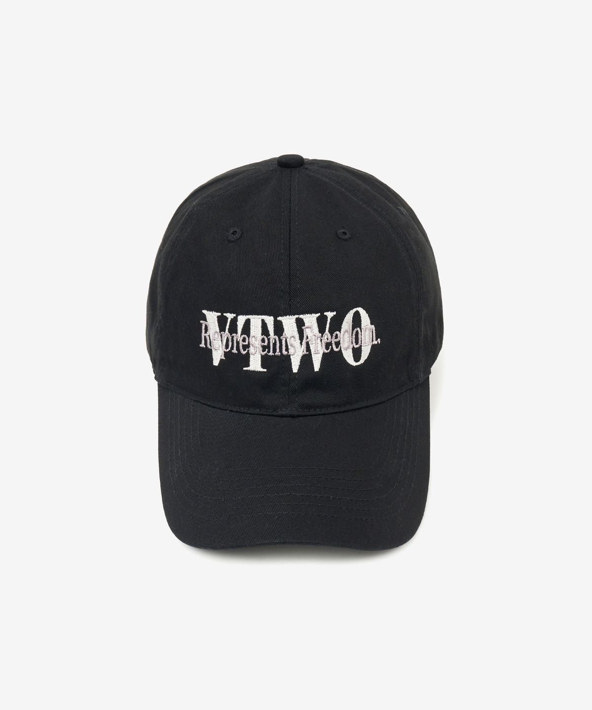 브이투(VTWO) 프리덤 코튼 볼캡 (BLACK)