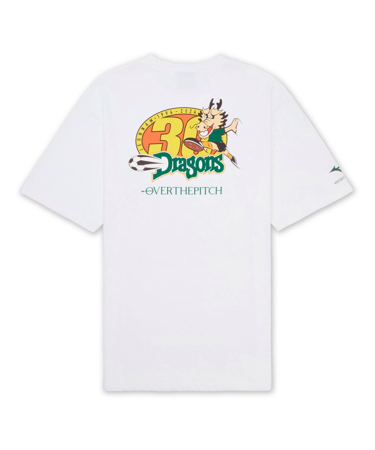 전남드래곤즈(JEONNAM DRAGONS) 전남드래곤즈 x 오버더피치 x 미즈노 30주년 티셔츠