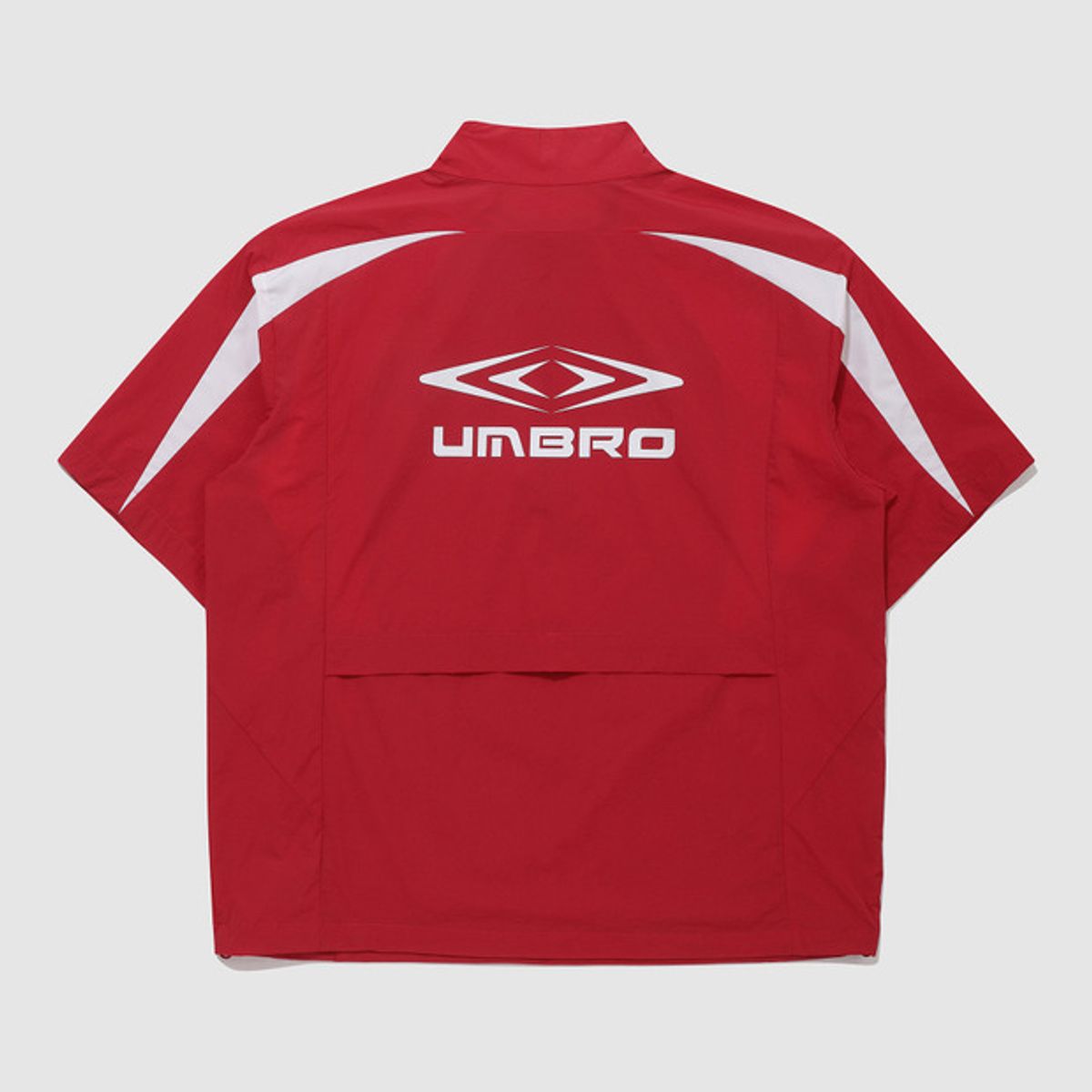엄브로(UMBRO) 더블컷 반팔 스탠넥 아노락 레드(UQ221SWT54)