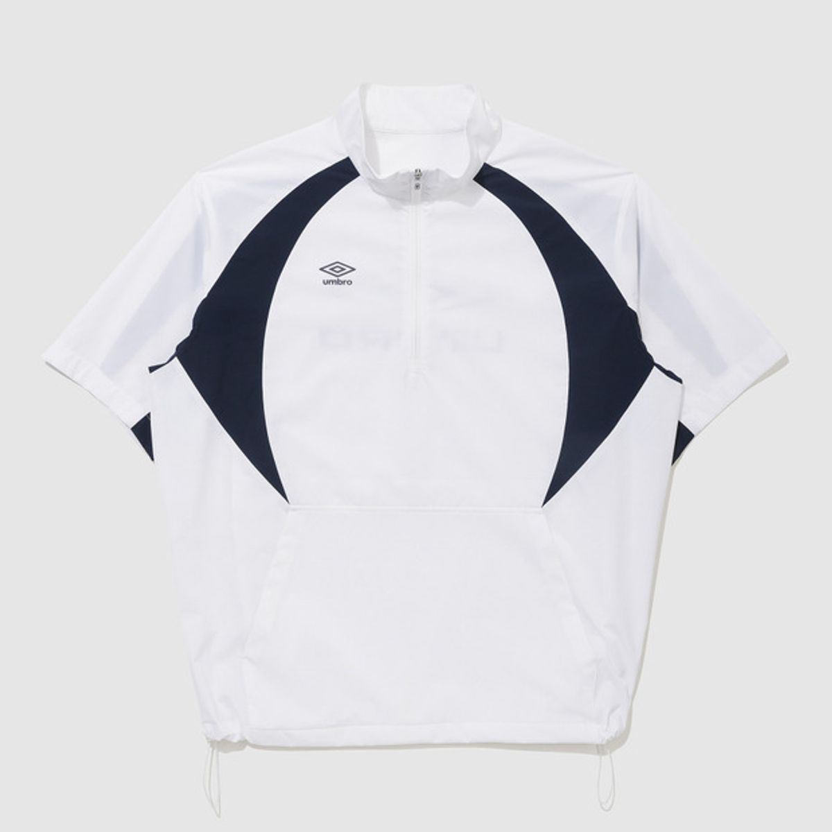 엄브로(UMBRO) 더블컷 반팔 스탠넥 아노락 화이트(UQ221SWT54)