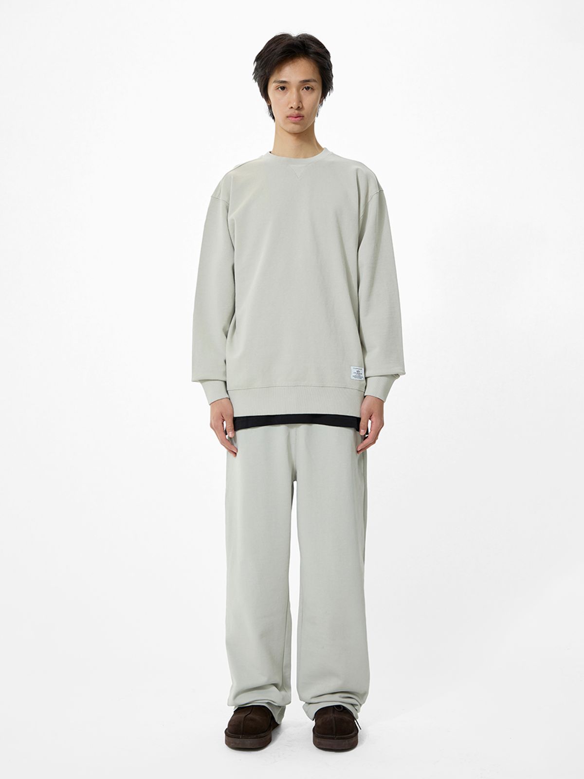 알파 인더스트리(ALPHA INDUSTRIES) 에센셜 프렌치 테리 크루넥 GEN II 라이트 그레이
