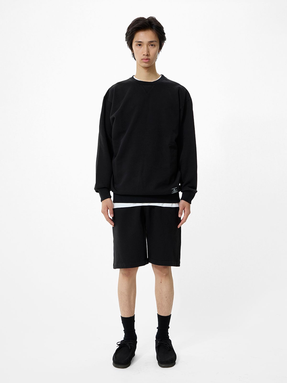알파 인더스트리(ALPHA INDUSTRIES) 에센셜 프렌치 테리 크루넥 GEN II 블랙