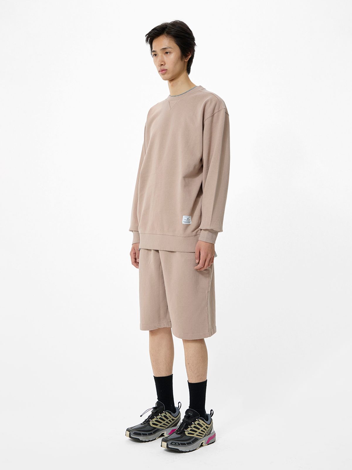 알파 인더스트리(ALPHA INDUSTRIES) 에센셜 프렌치 테리 크루넥 GEN II 아틀라스 카키