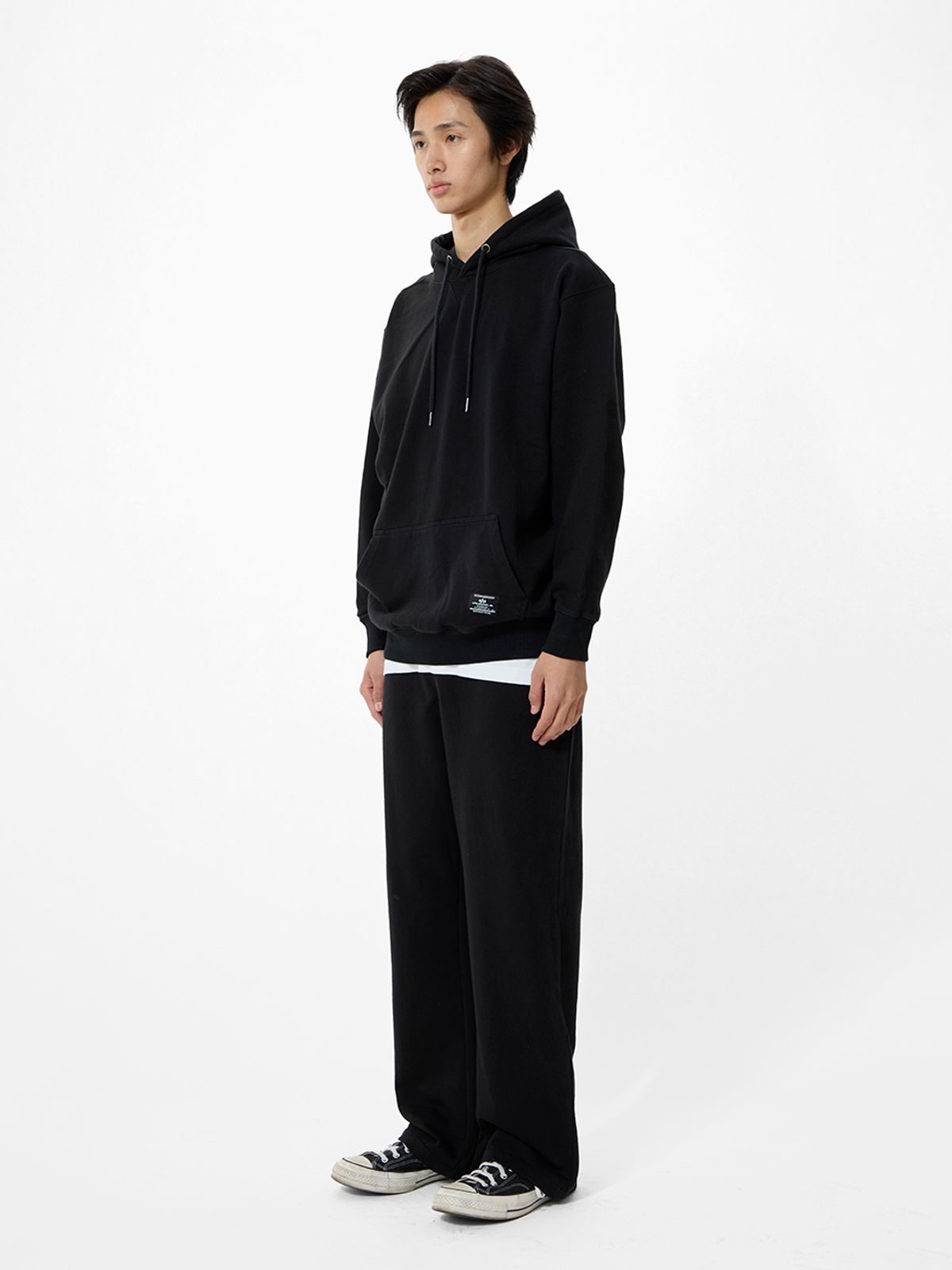 알파 인더스트리(ALPHA INDUSTRIES) 에센셜 프렌치 테리 후디 GEN II 블랙