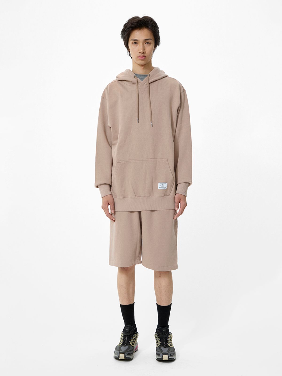 알파 인더스트리(ALPHA INDUSTRIES) 에센셜 프렌치 테리 후디 GEN II 아틀라스 카키