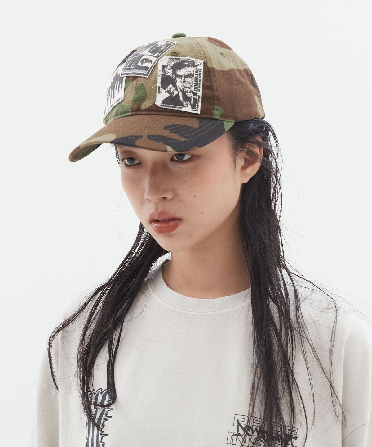 도미넌트(DOMINANT) Distressed Patch Cap_Camo
