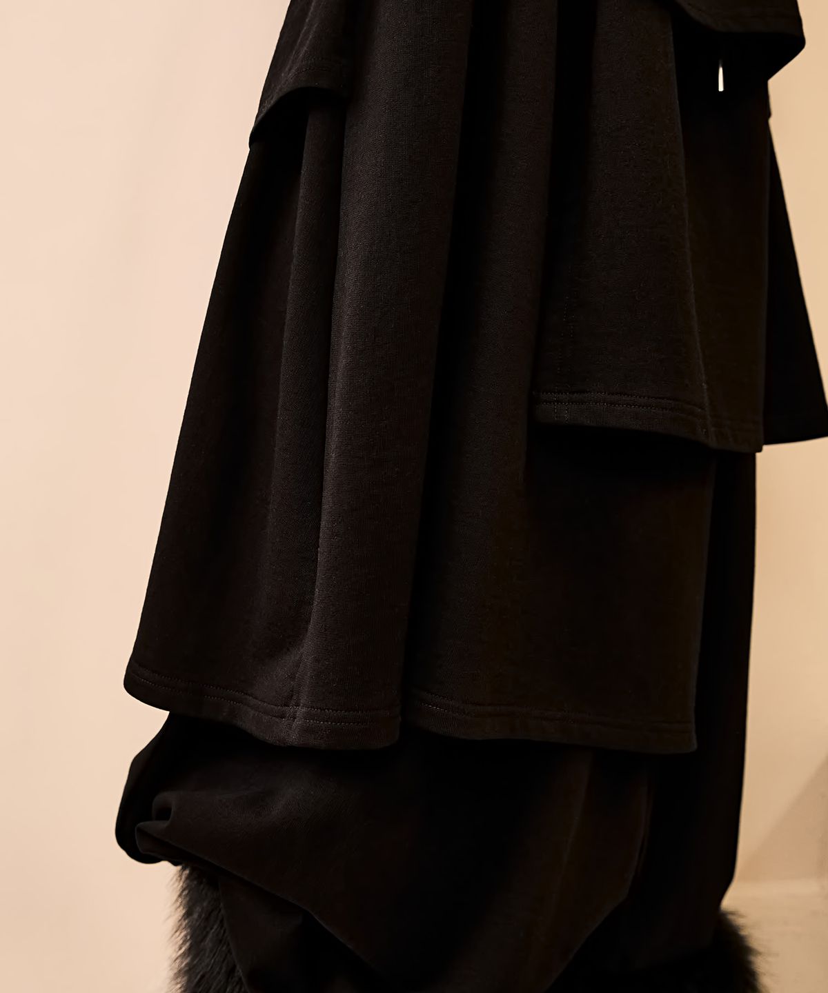 레큘리(RECULER) Sweat skirt pants Black