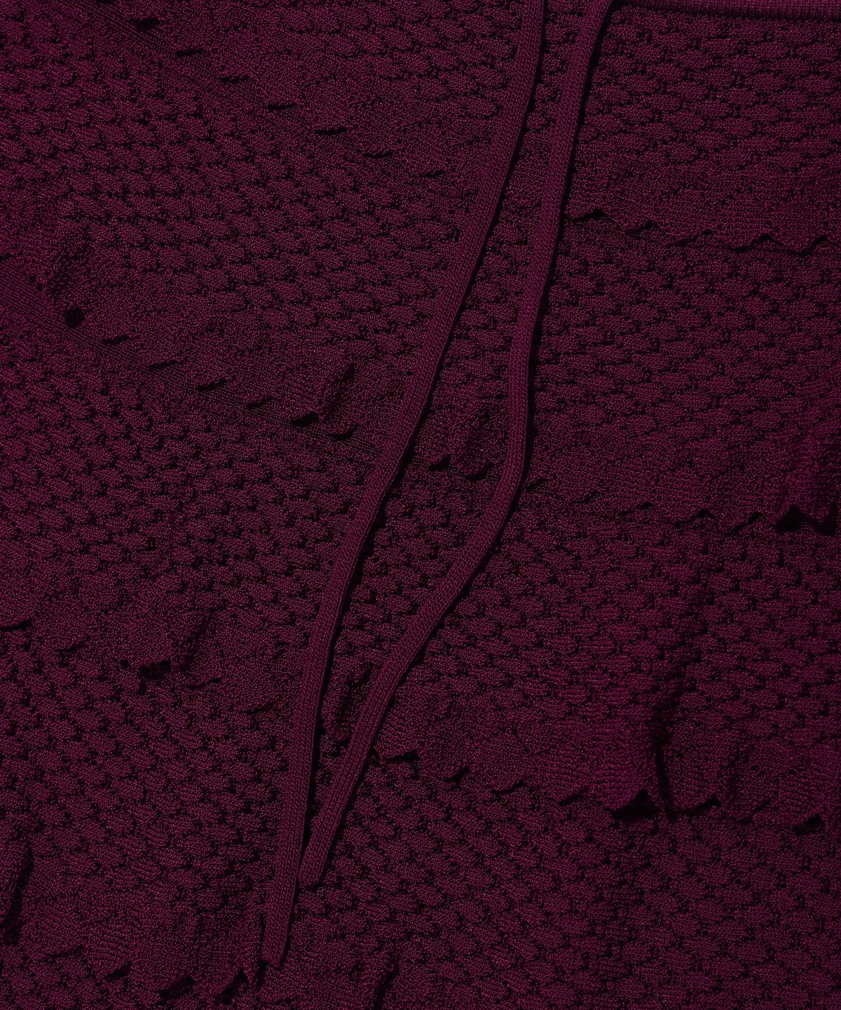 유희(YOUHEE) BASIC SHIRRING KNIT SKIRT WINE
