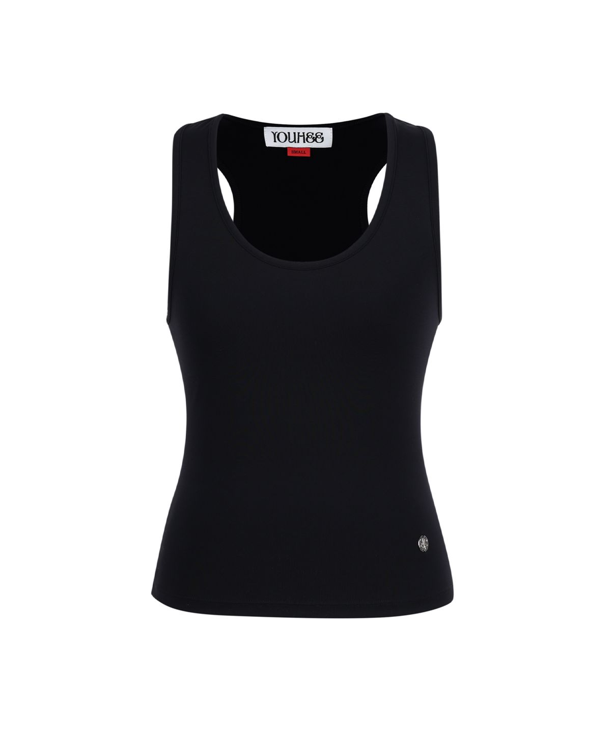 유희(YOUHEE) BASIC U NECK SLEVELESS BLACK