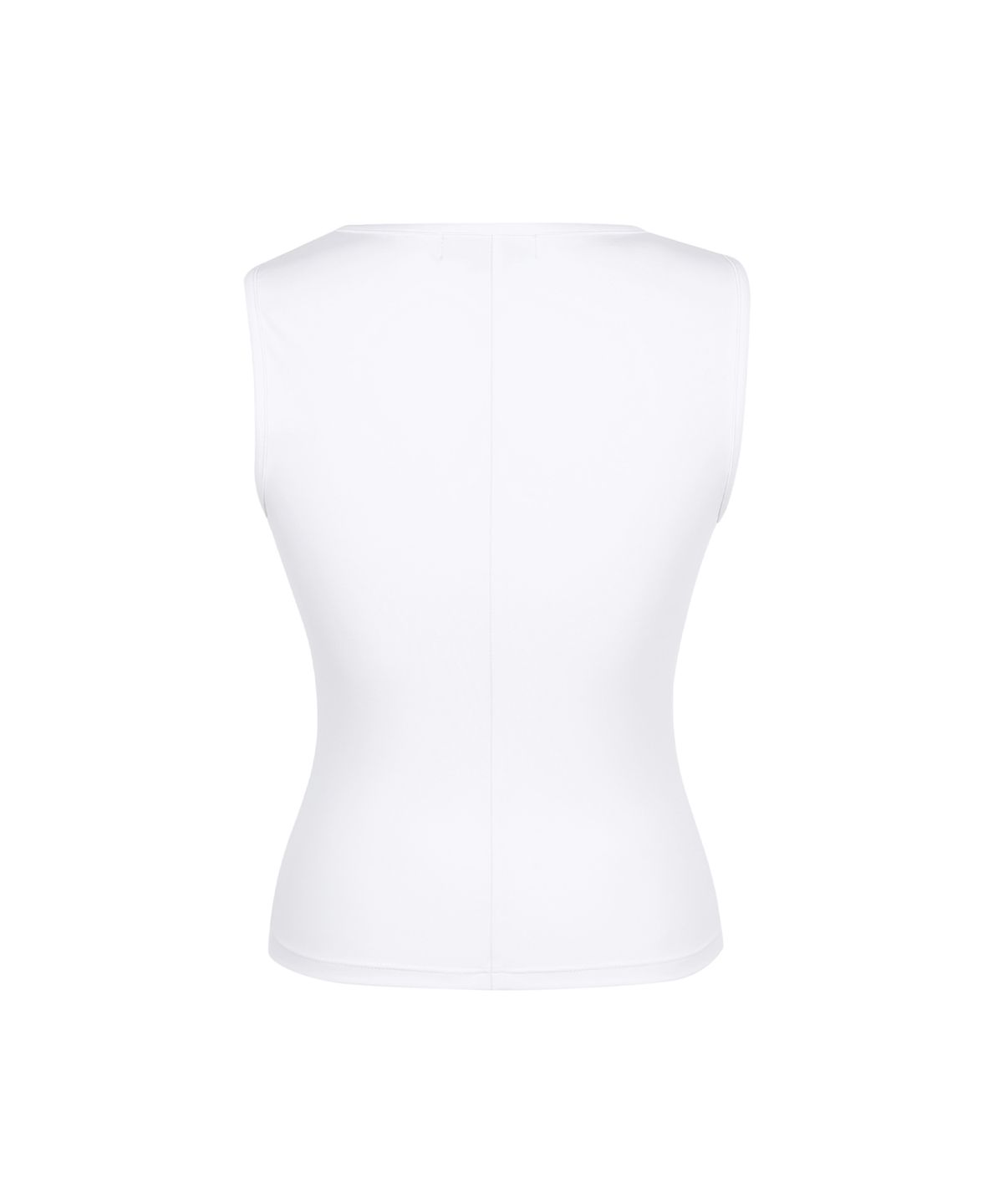 유희(YOUHEE) BASIC BOAT NECK SLEVELESS WHITE