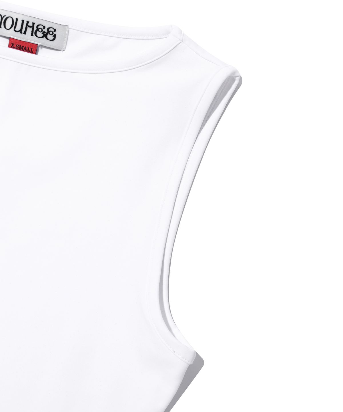 유희(YOUHEE) BASIC BOAT NECK SLEVELESS WHITE