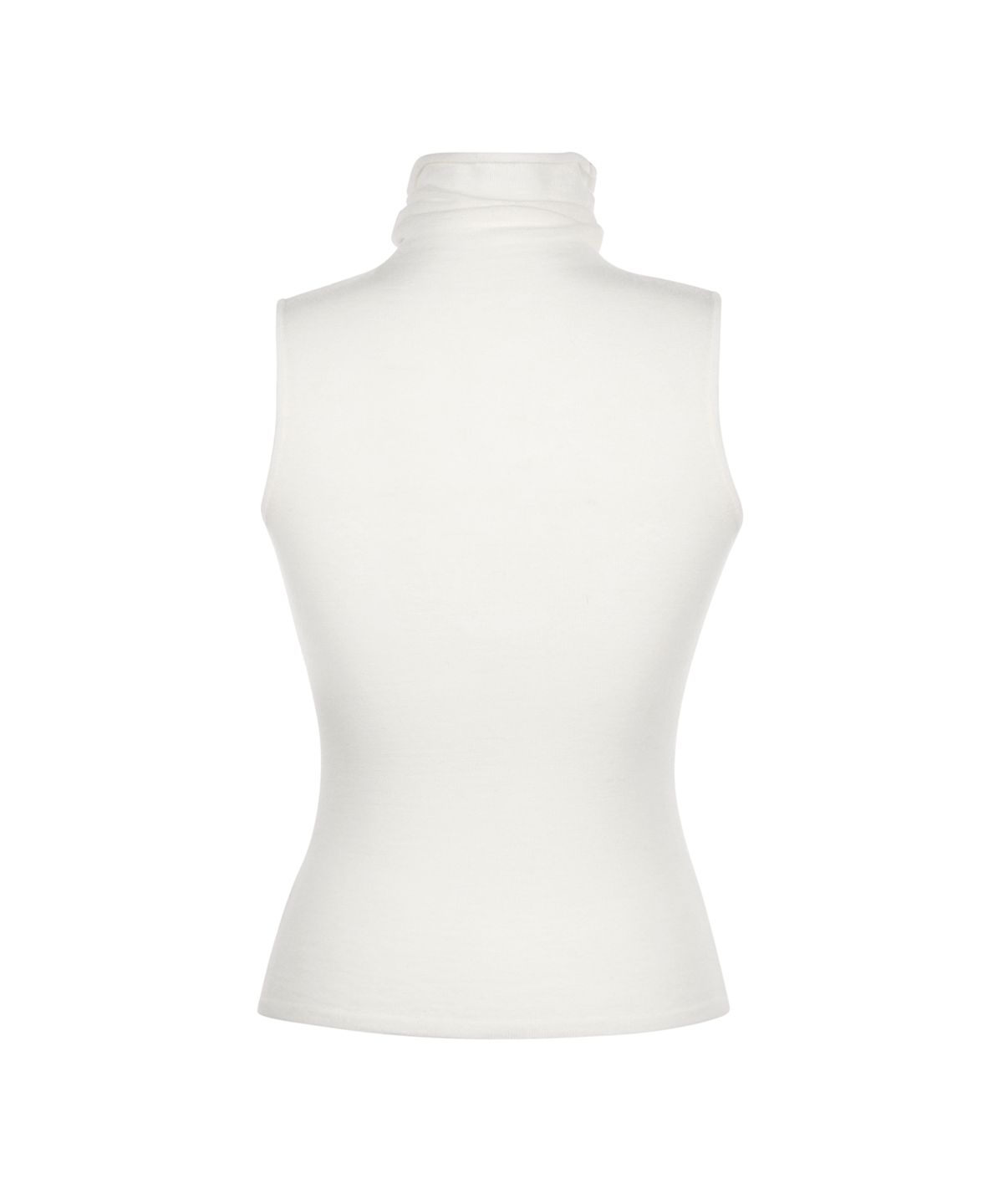 유희(YOUHEE) BASIC TURTLENECK SLEVELESS KNIT IVORY