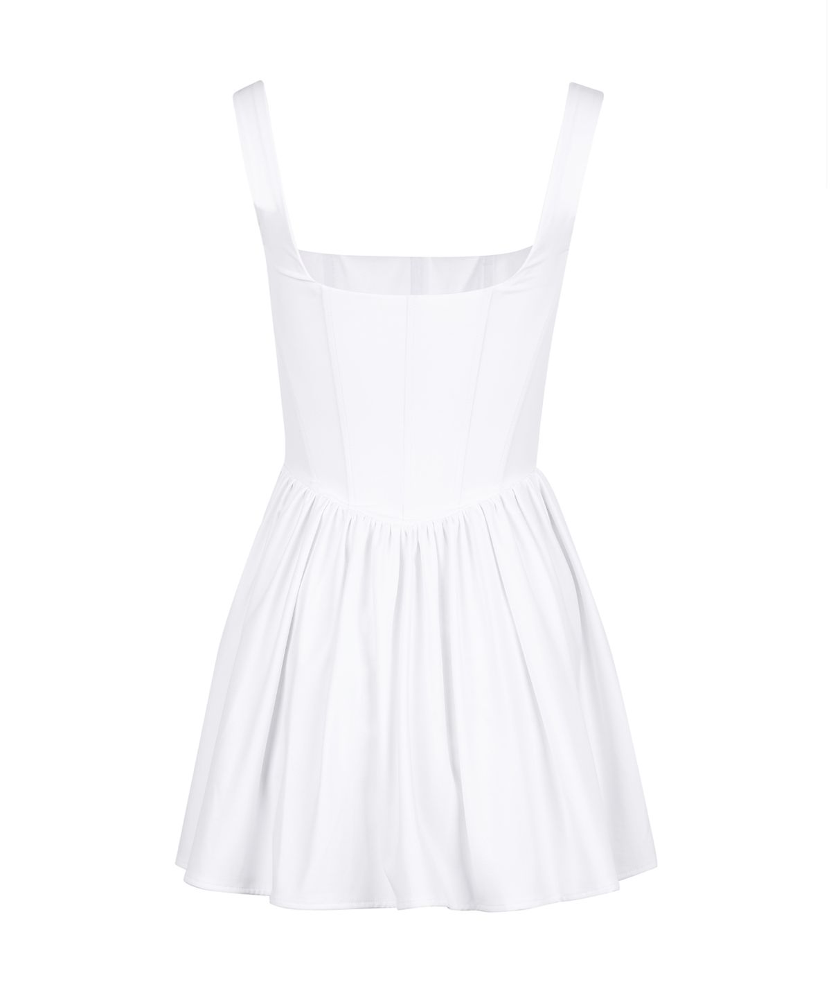 유희(YOUHEE) BASIC CORSET DRESS WHITE