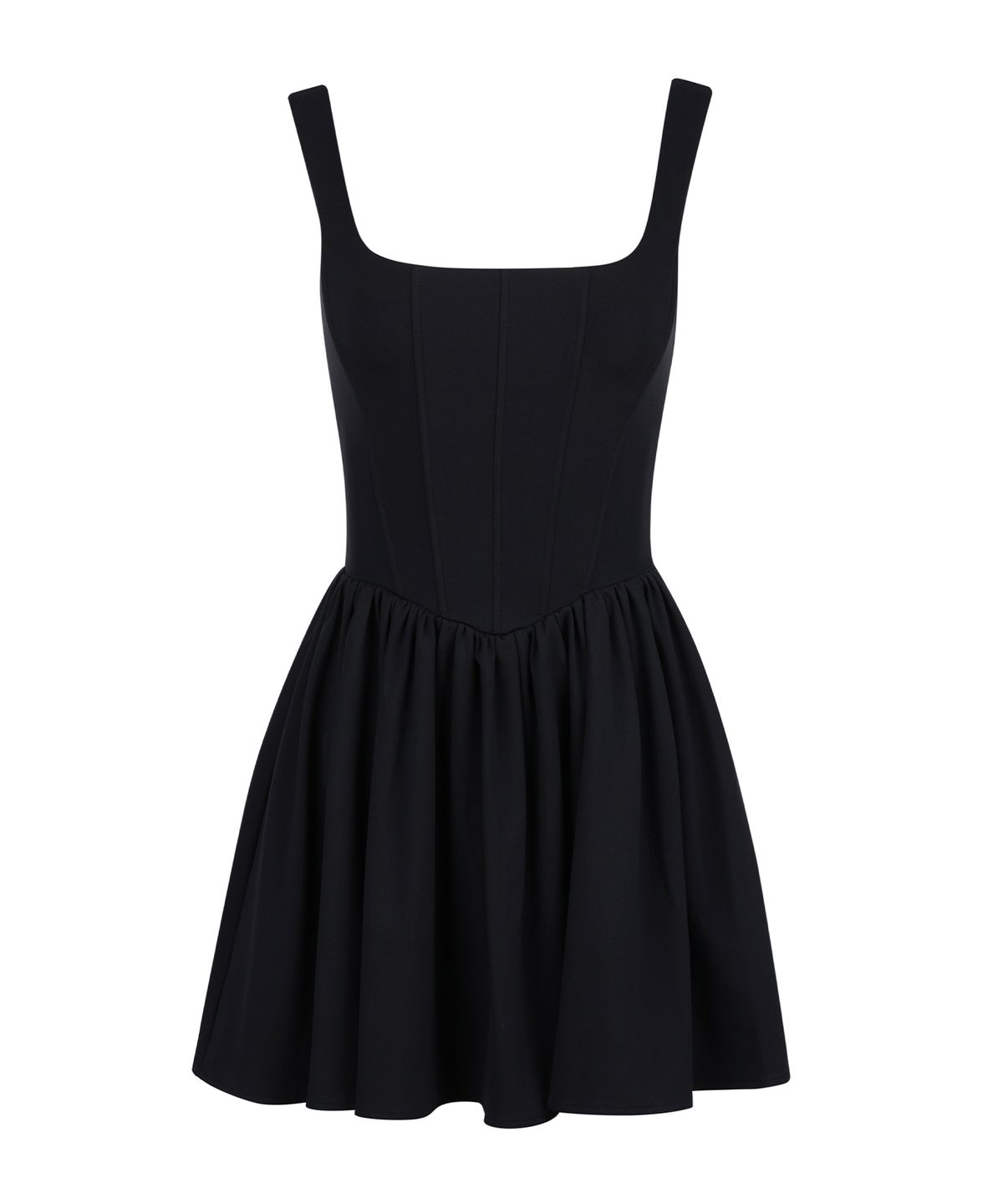 유희(YOUHEE) BASIC CORSET DRESS BLACK
