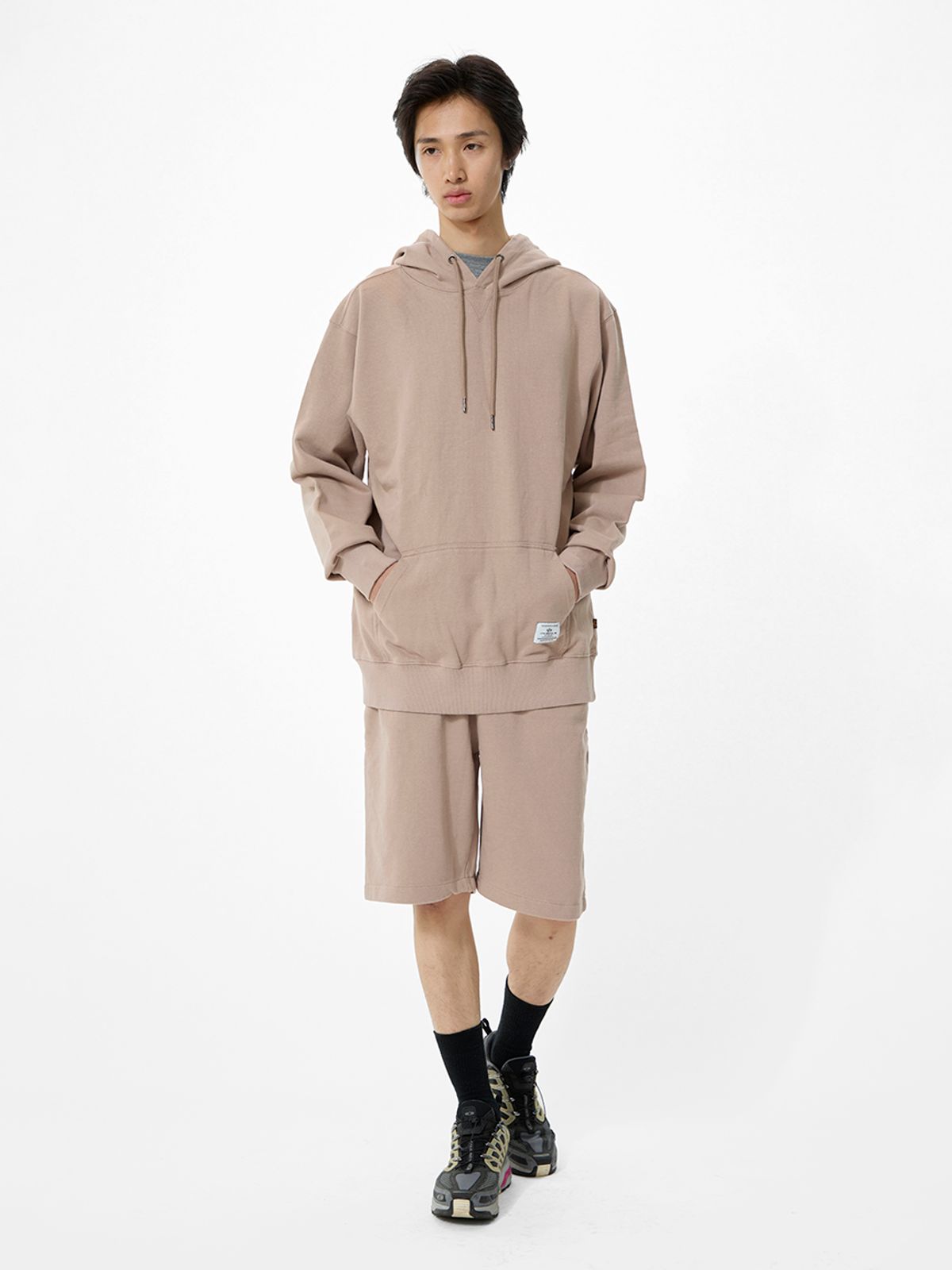 알파 인더스트리(ALPHA INDUSTRIES) 에센셜 프렌치 테리 쇼츠 아틀라스 카키