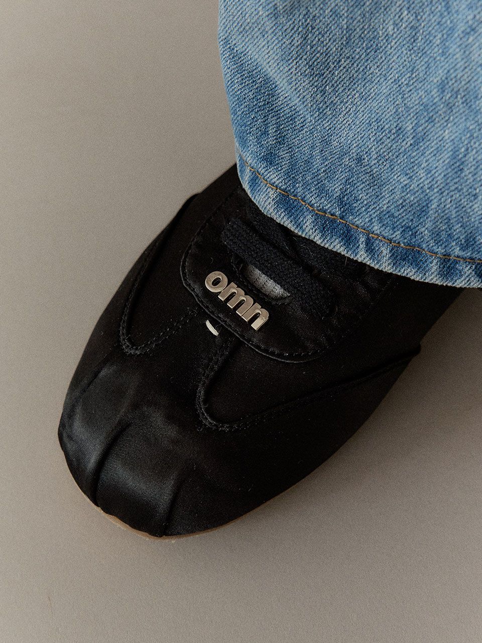 MUSINSA | OMNIPOTENT omn Satin sneakers _Black