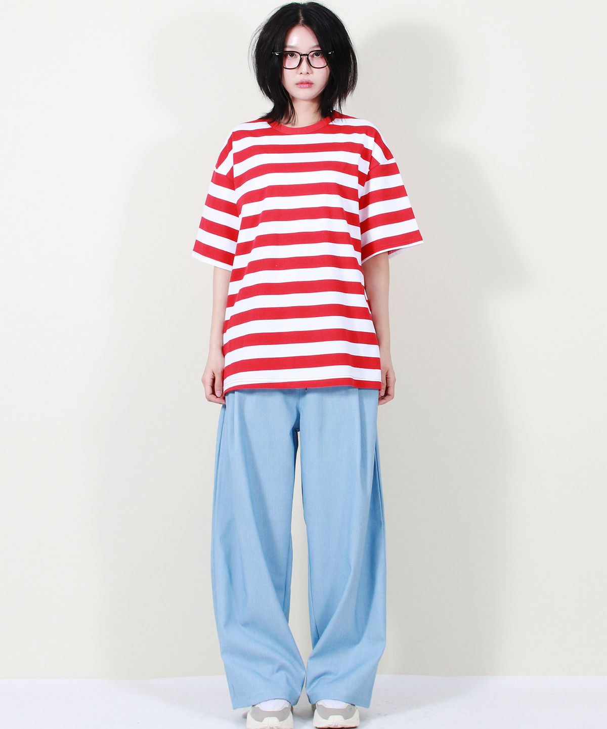 드마크(DEMARC) VINTAGE DENIM WIDE PANTS LIGHT BLUE