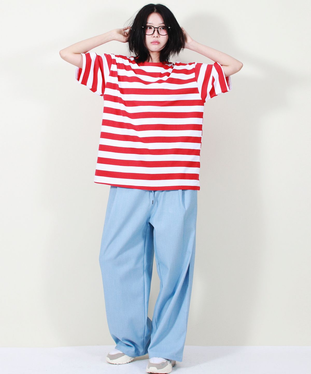 드마크(DEMARC) VINTAGE DENIM WIDE PANTS LIGHT BLUE