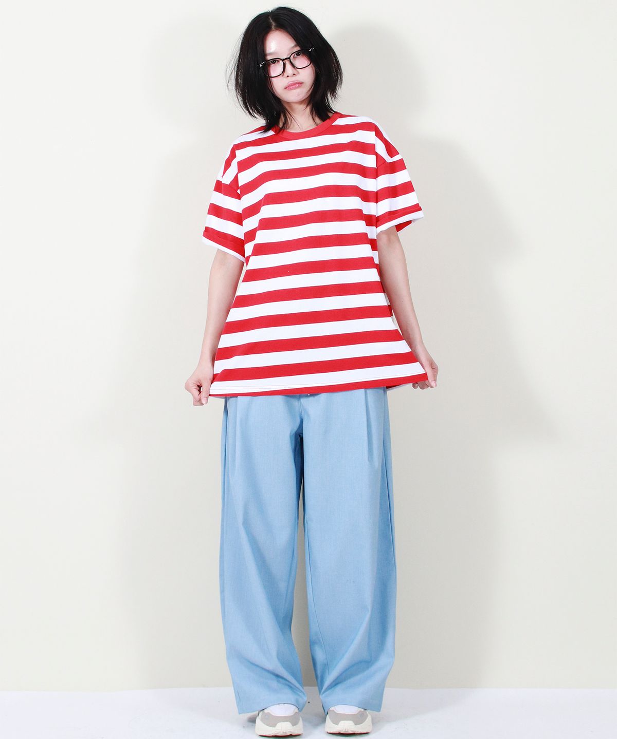 드마크(DEMARC) VINTAGE DENIM WIDE PANTS LIGHT BLUE