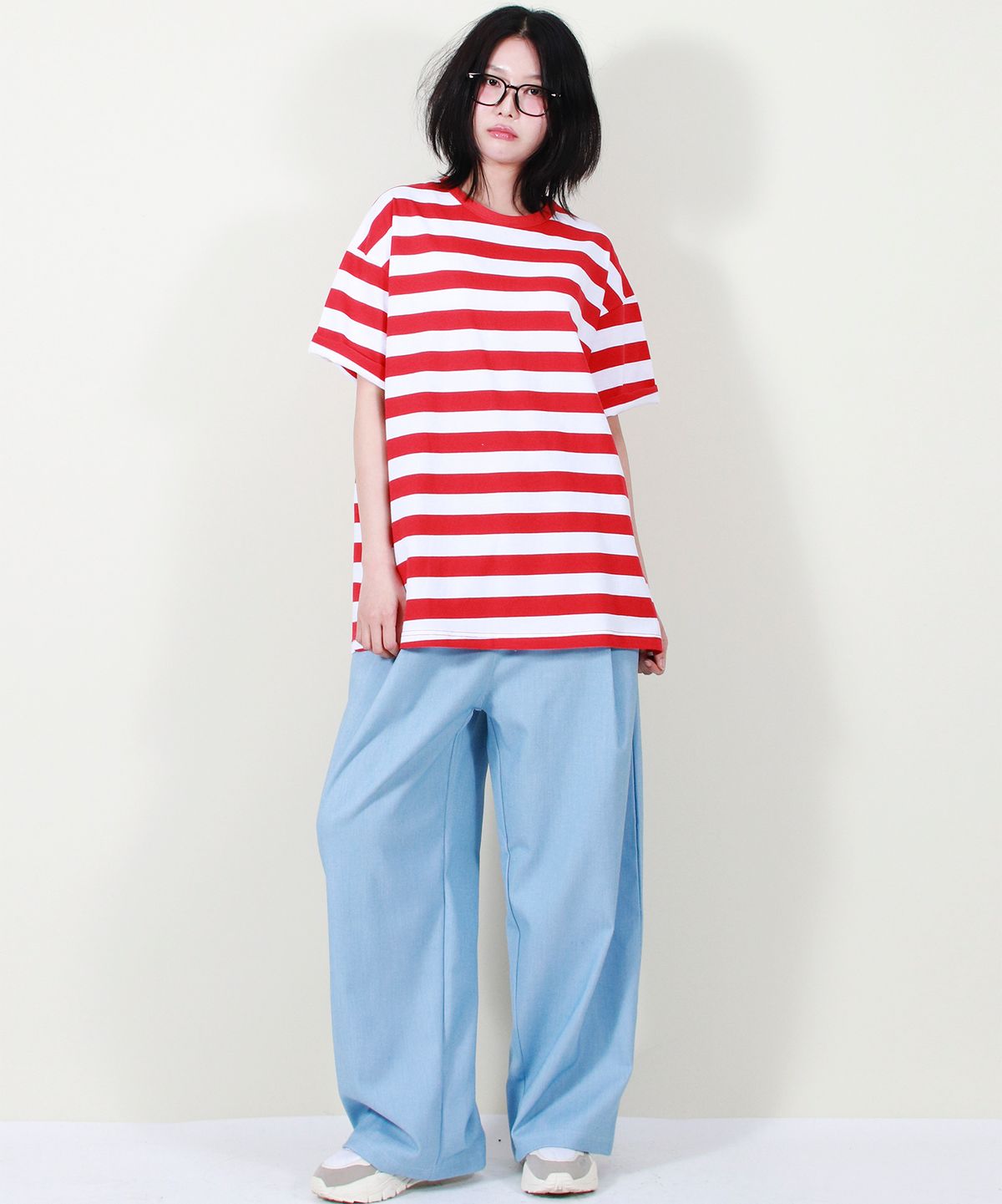 드마크(DEMARC) VINTAGE DENIM WIDE PANTS LIGHT BLUE