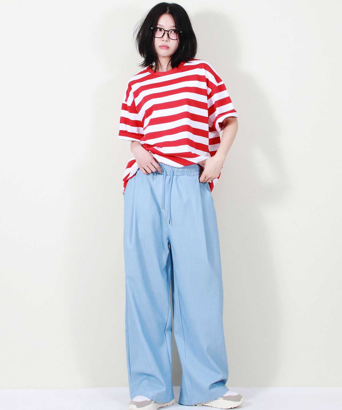 드마크(DEMARC) VINTAGE DENIM WIDE PANTS LIGHT BLUE