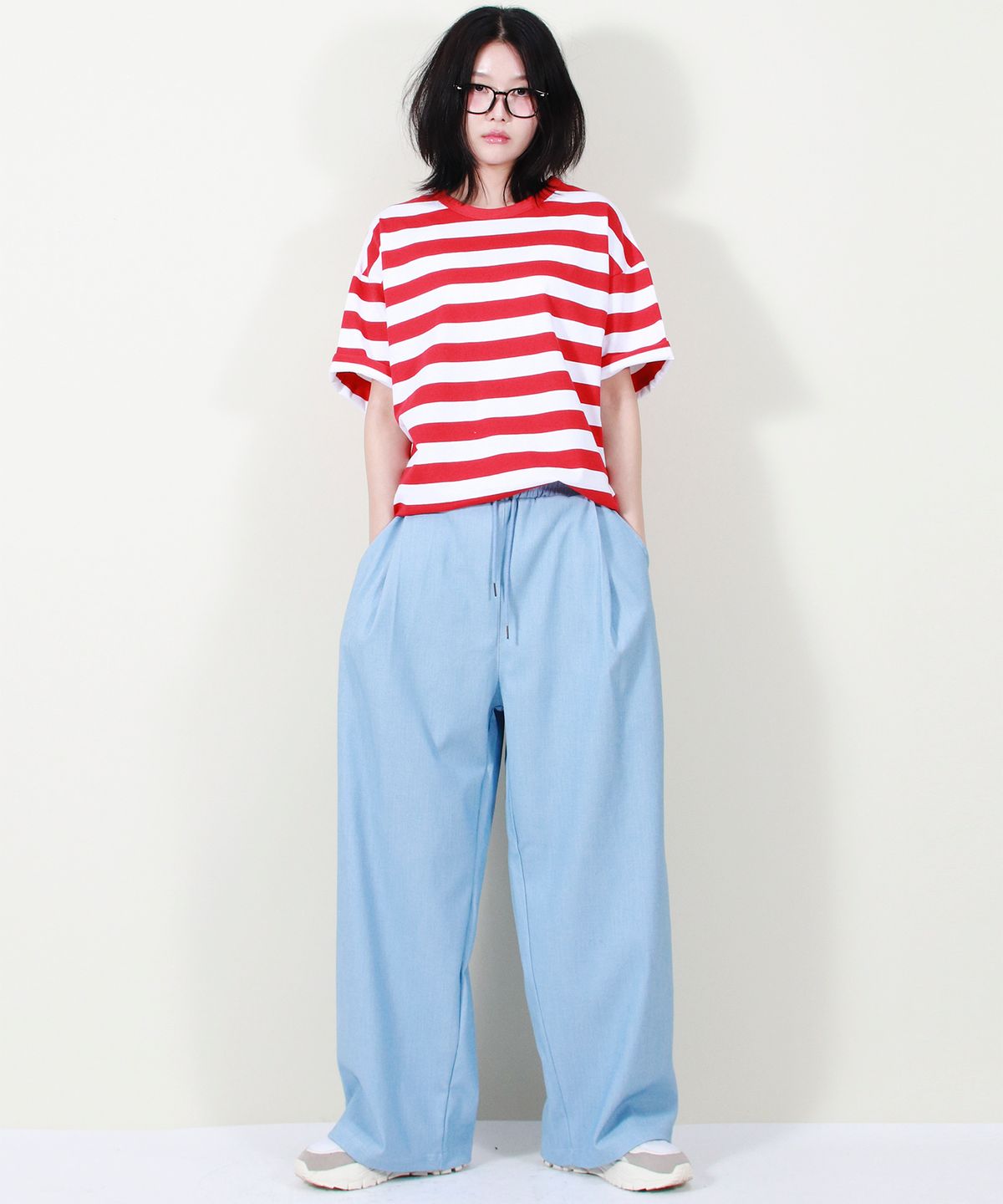 드마크(DEMARC) VINTAGE DENIM WIDE PANTS LIGHT BLUE