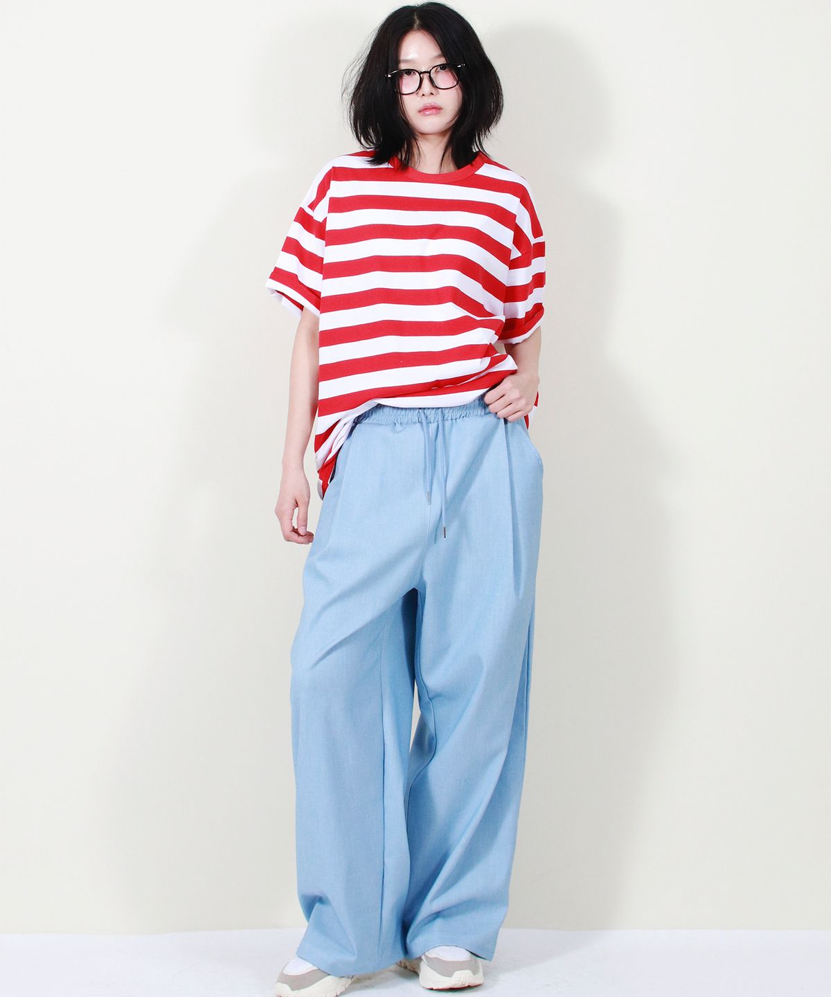 드마크(DEMARC) VINTAGE DENIM WIDE PANTS LIGHT BLUE