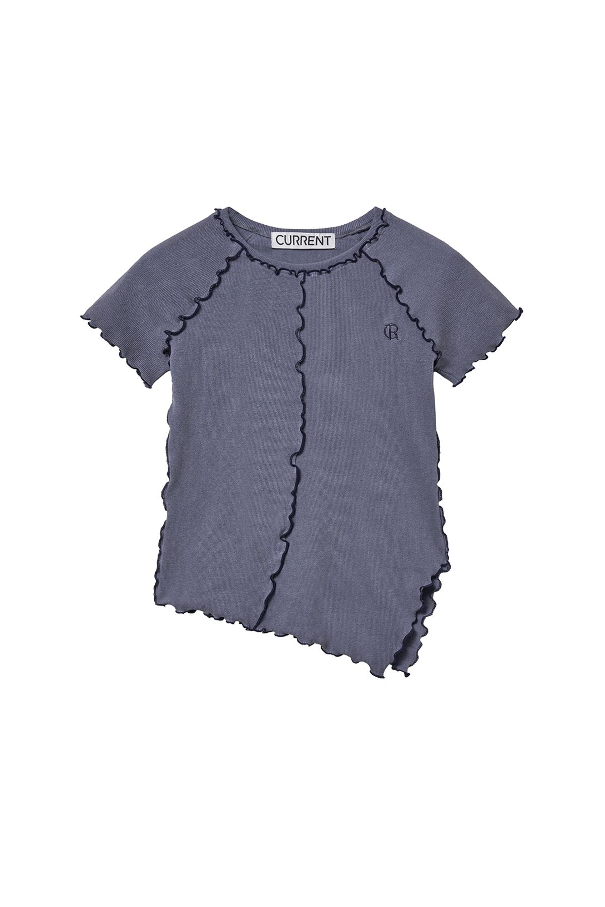 커렌트(CURRENT) JERSEY LIP TOP [NAVY]