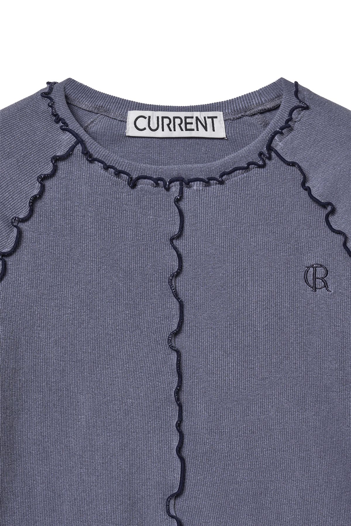 커렌트(CURRENT) JERSEY LIP TOP [NAVY]