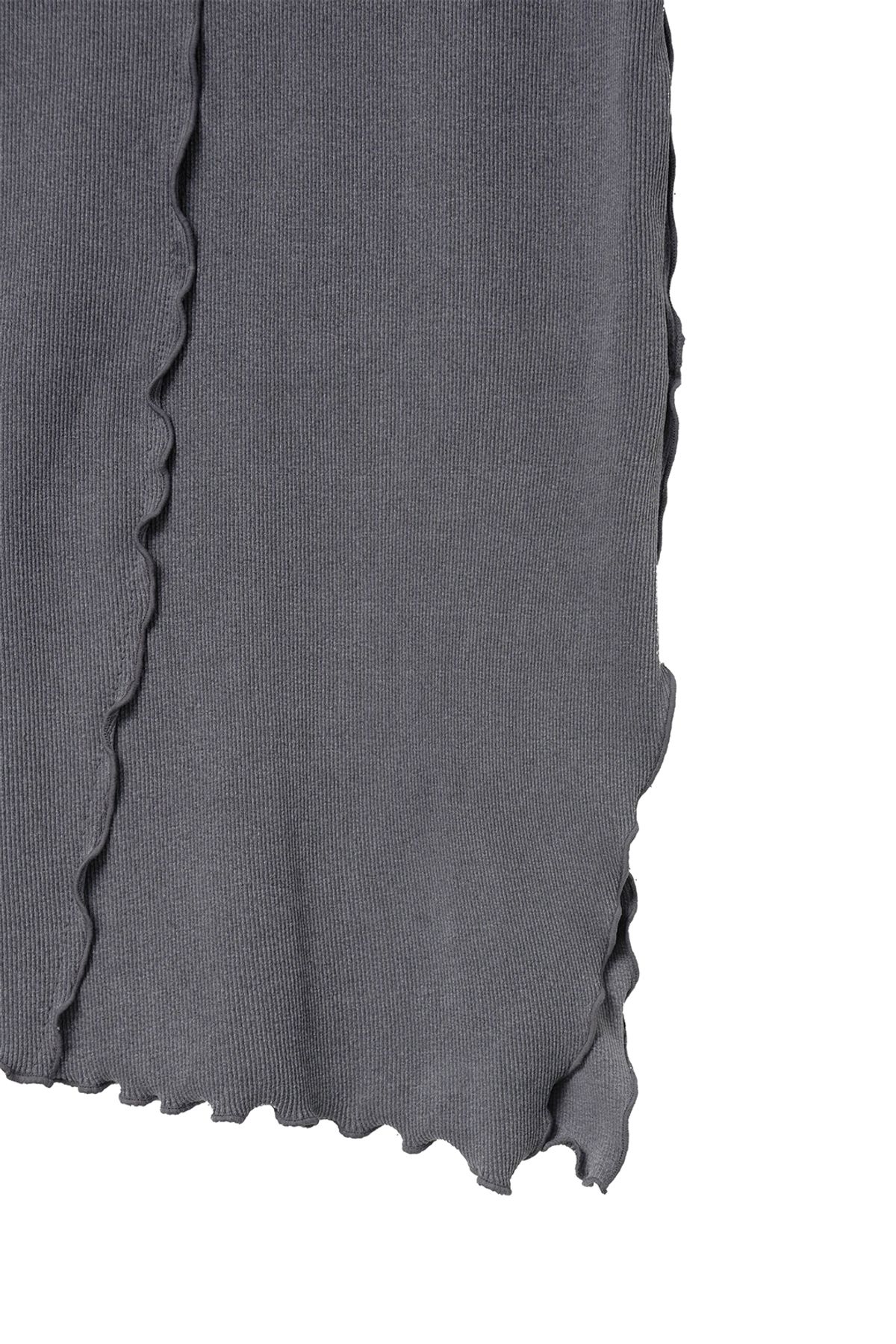 커렌트(CURRENT) JERSEY LIP TOP [CHARCOAL]