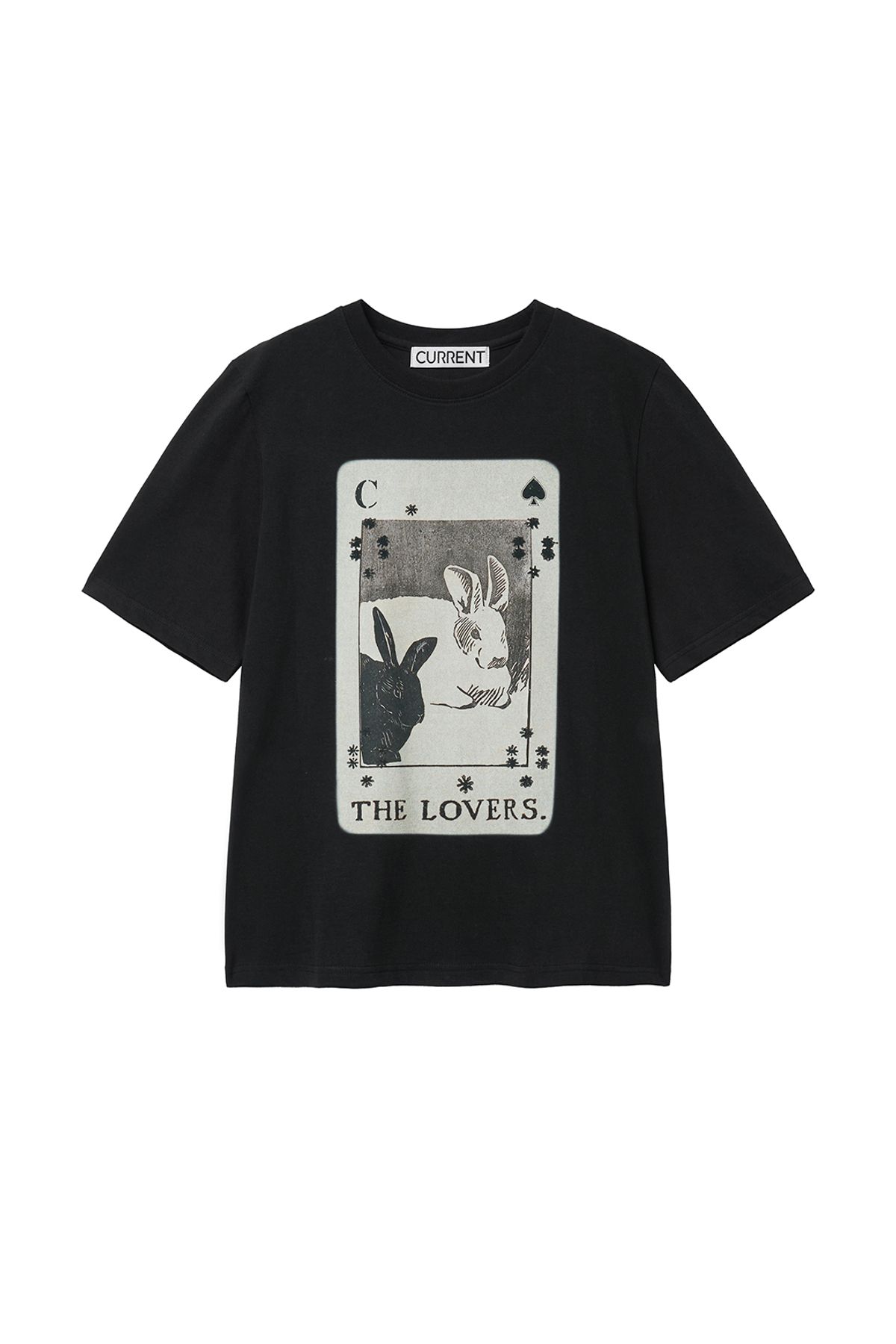 커렌트(CURRENT) NEW TAROT GRAPHIC T-SHIRT [BLACK]