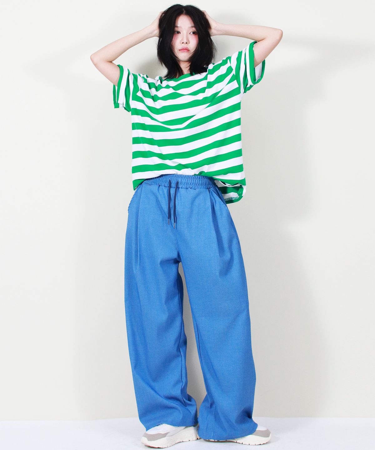 드마크(DEMARC) VINTAGE DENIM WIDE PANTS BLUE