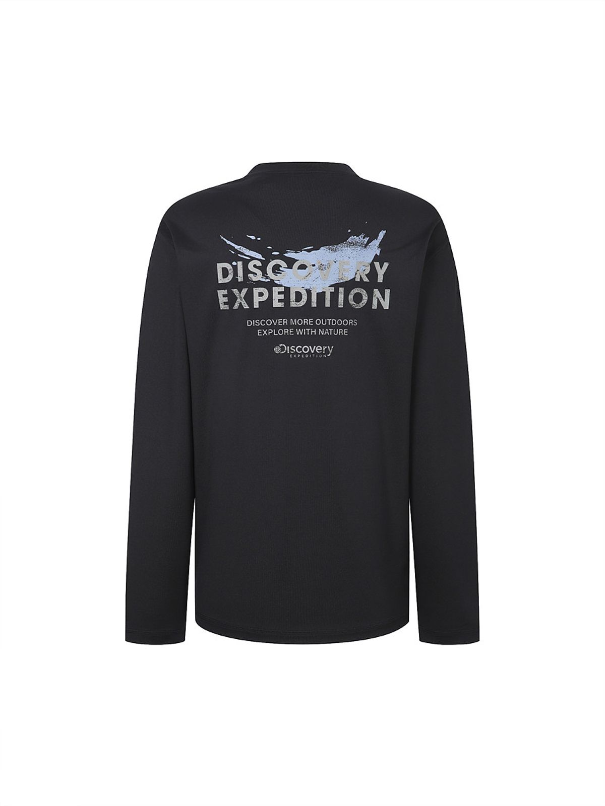 디스커버리 익스페디션(DISCOVERY EXPEDITION) 프레시벤트 남성 백그래픽 긴팔 워터티셔츠 (BLACK)