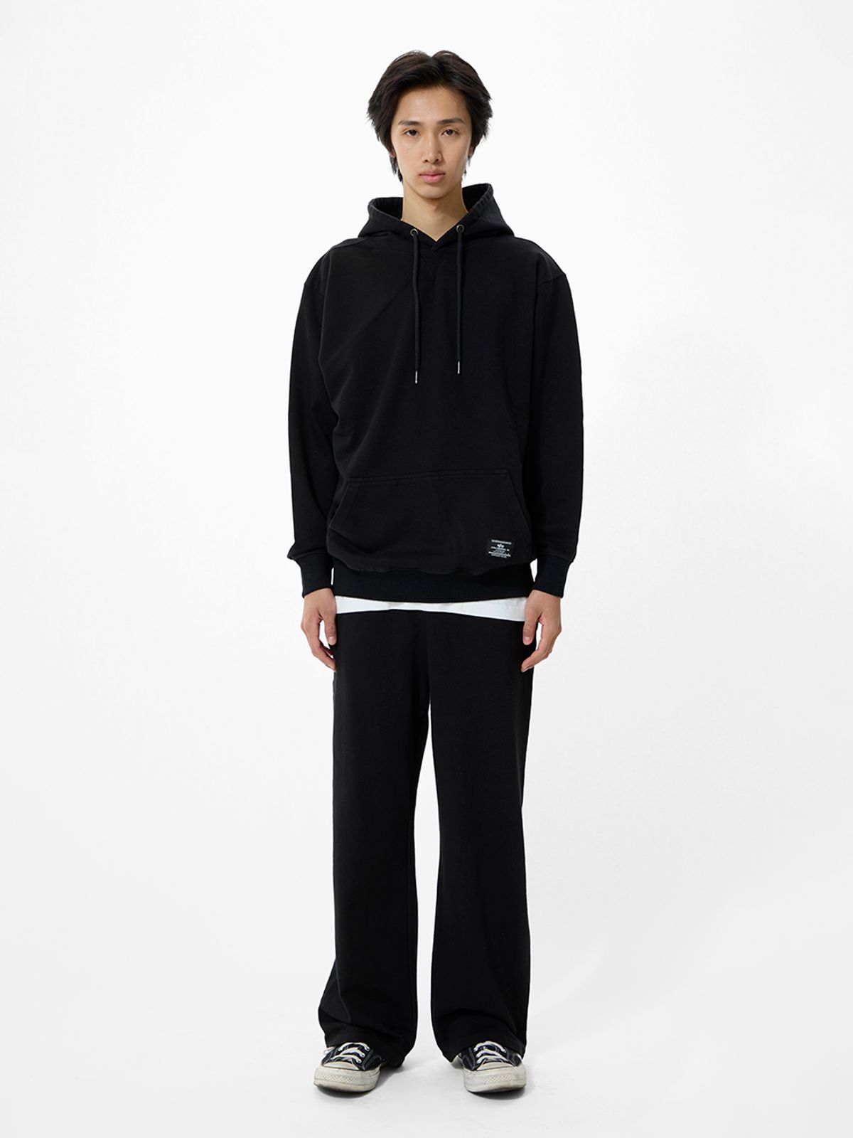 알파 인더스트리(ALPHA INDUSTRIES) 에센셜 프렌치 테리 스웨트 팬츠 블랙
