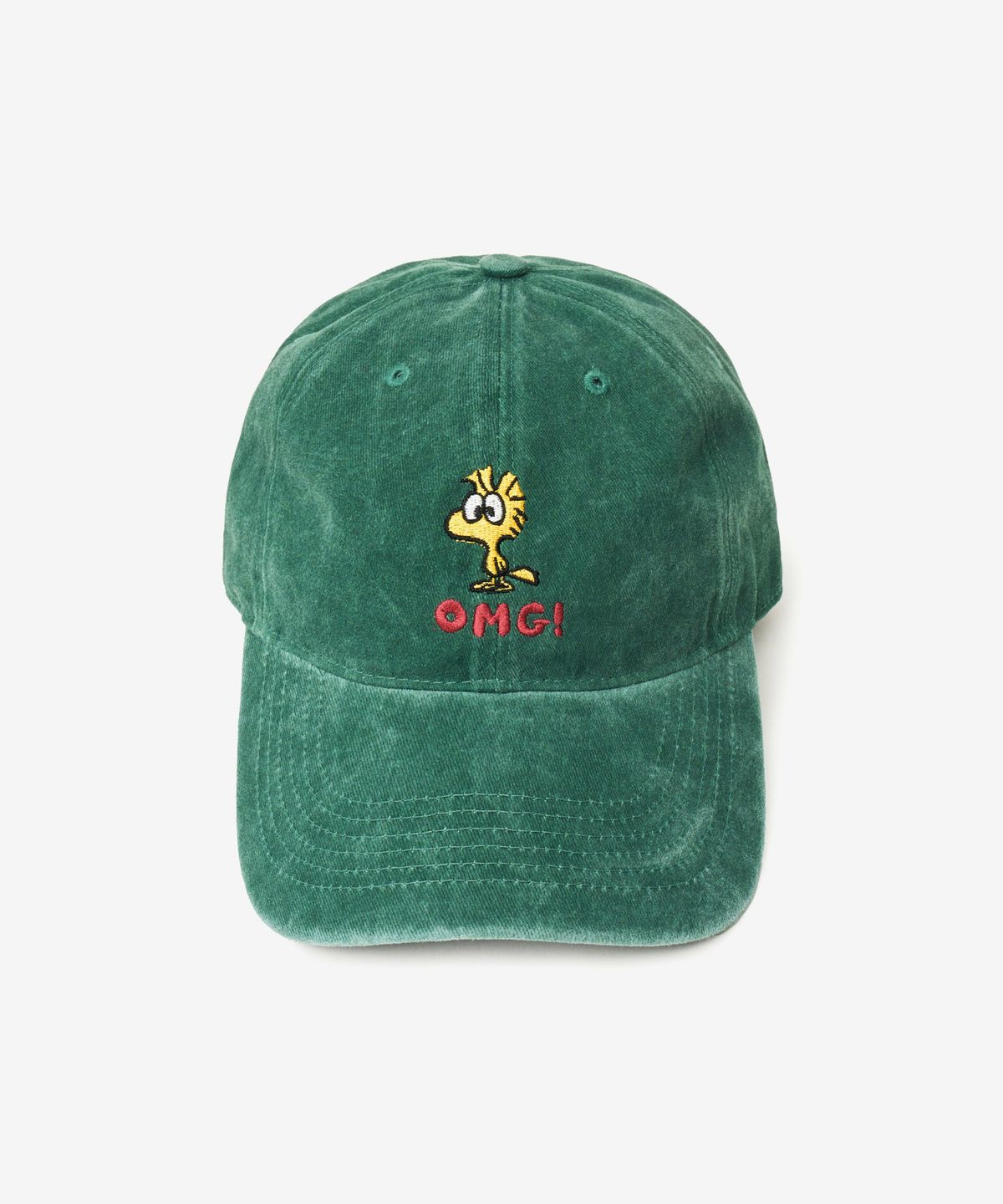 브이투(VTWO) 우드스탁 스톤 워시드 볼캡 (GREEN)