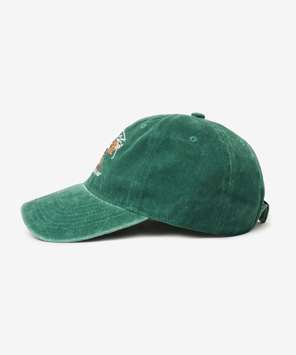 브이투(VTWO) 머스태쉬 스누피 스톤 워시드 볼캡 (GREEN)