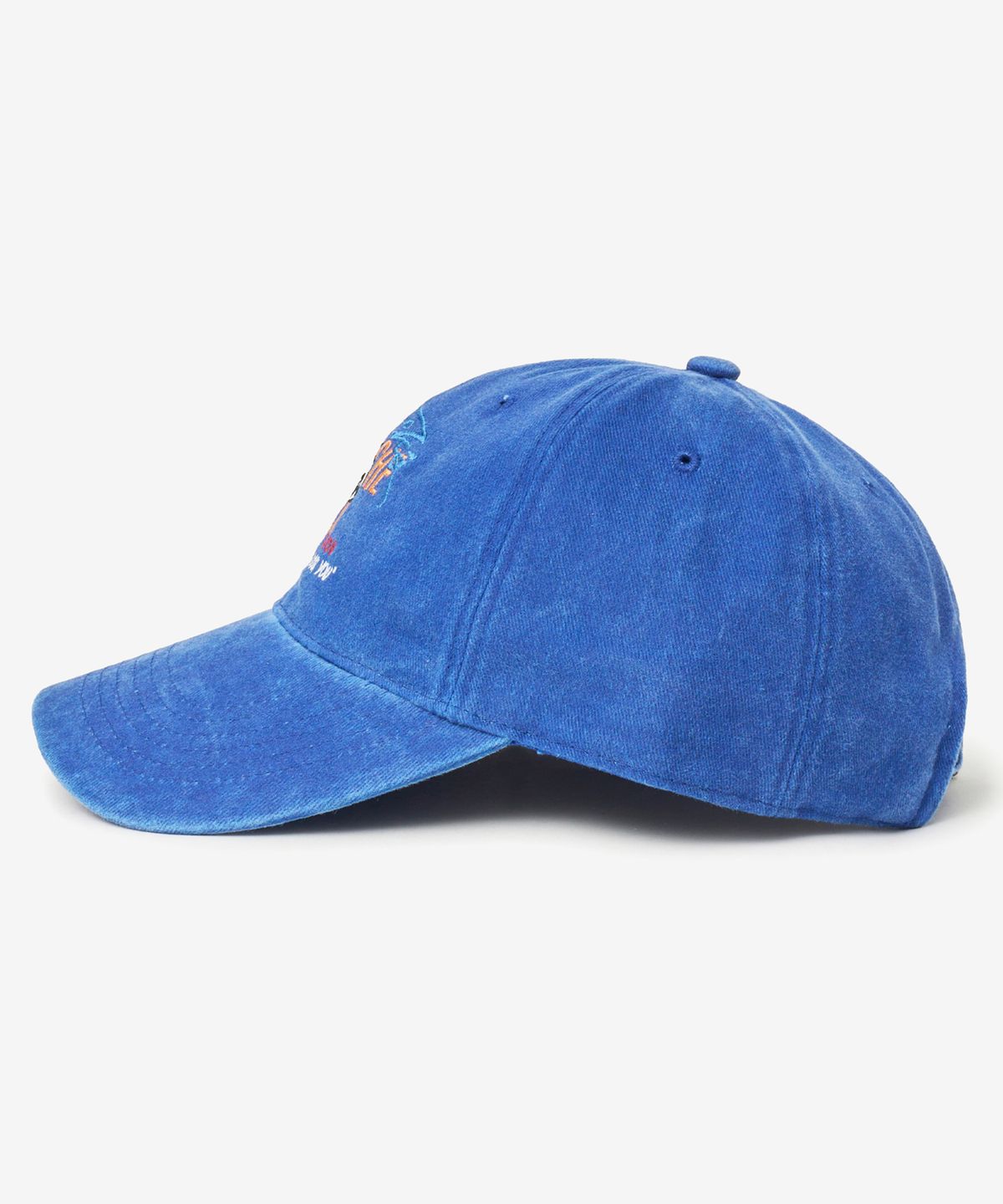 브이투(VTWO) 머스태쉬 스누피 스톤 워시드 볼캡 (BLUE)