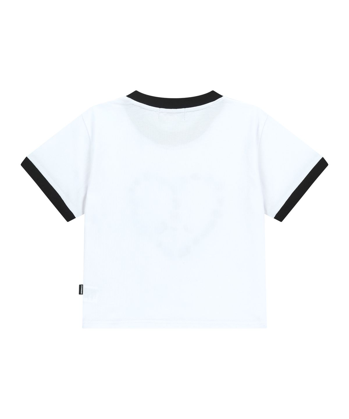 도미넌트(DOMINANT) Ringer Crop T-Shirt (Heart Peace)