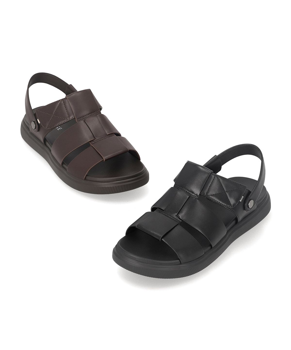 엘칸토(ELCANTO) 인텐스 남성 쓰리 스트랩 샌들 3.5cm LCMW59I513