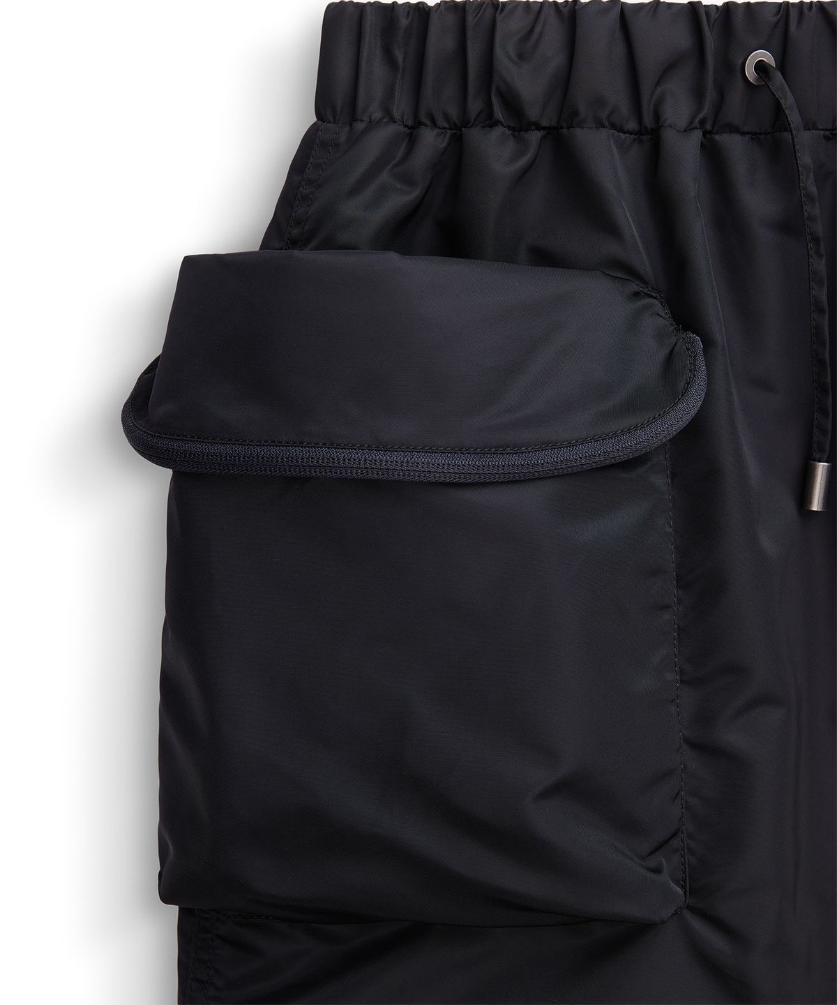알파 인더스트리(ALPHA INDUSTRIES) 플라이트 나일론 미니 스커트 블랙
