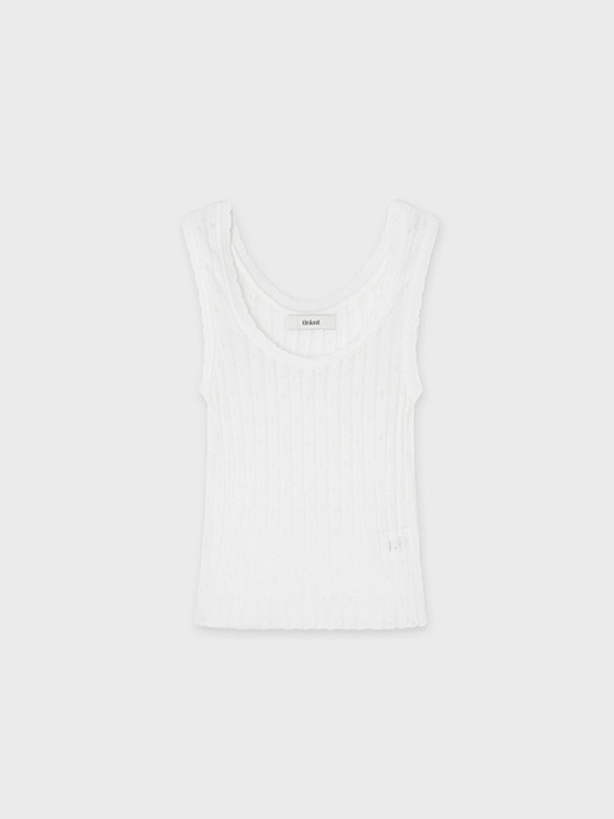 틴닛(TINKNIT) 펀칭 레이스 나시_레드
