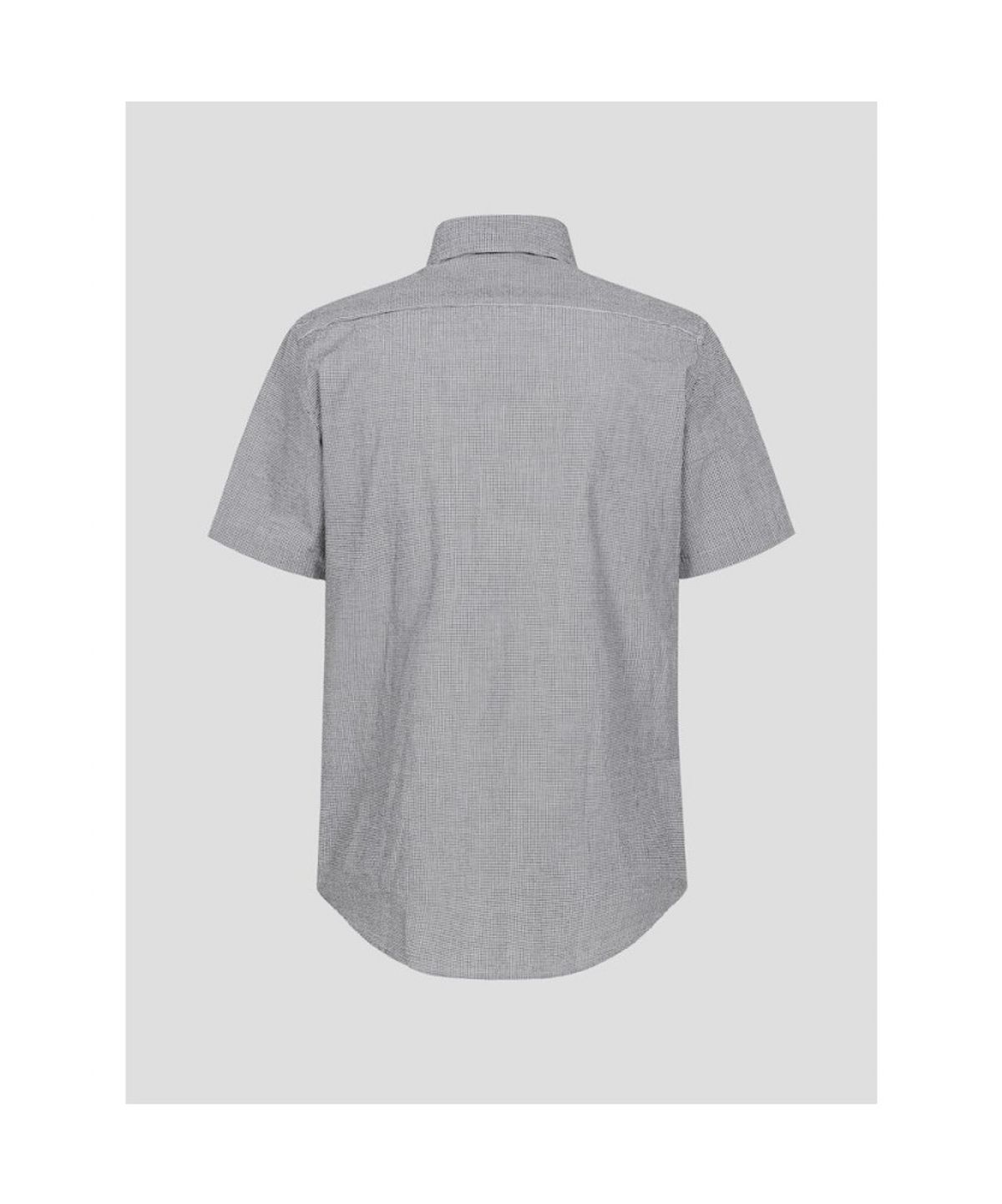 빈폴 멘(BEANPOLE MEN) 강연 시어서커 스몰 깅엄 반소매 셔츠  블랙 (BC5465C475)