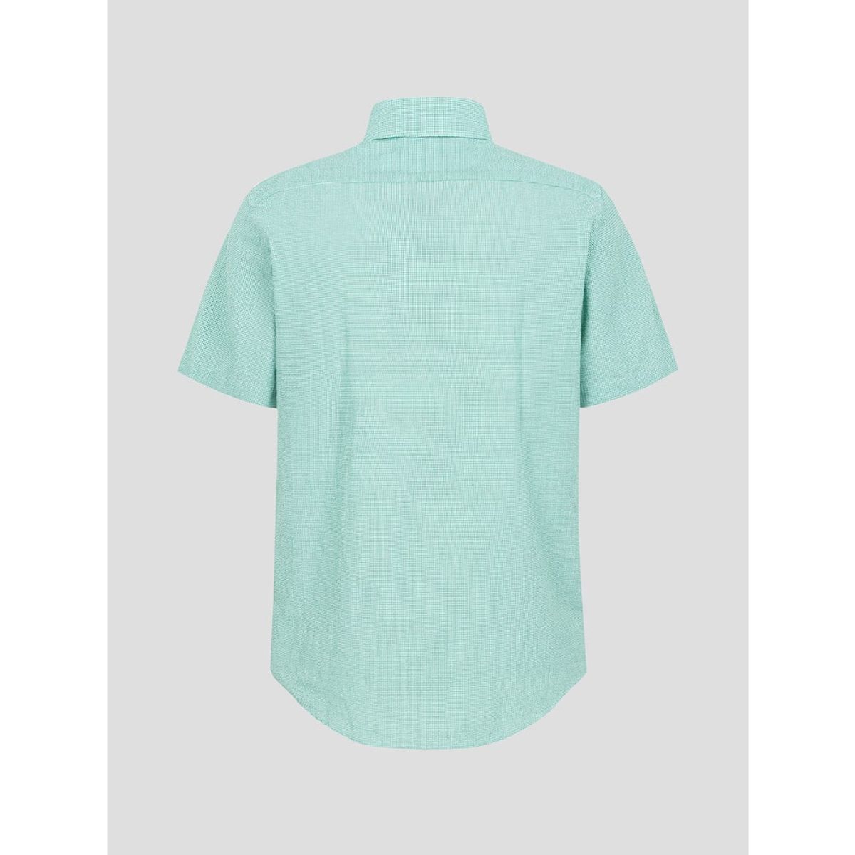 빈폴 멘(BEANPOLE MEN) 강연 시어서커 스몰 깅엄 반소매 셔츠  그린 (BC5465C47M)